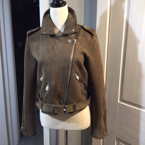 Dex Microsuede Bomber Jacket NWOT - Picture 2 of 6